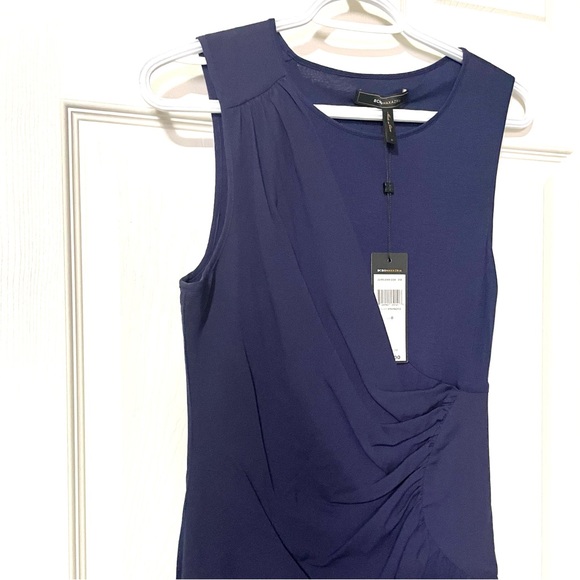 BCBGMAXAZRIA Draped Side Zipper Dress. Size 0 - Picture 6 of 16